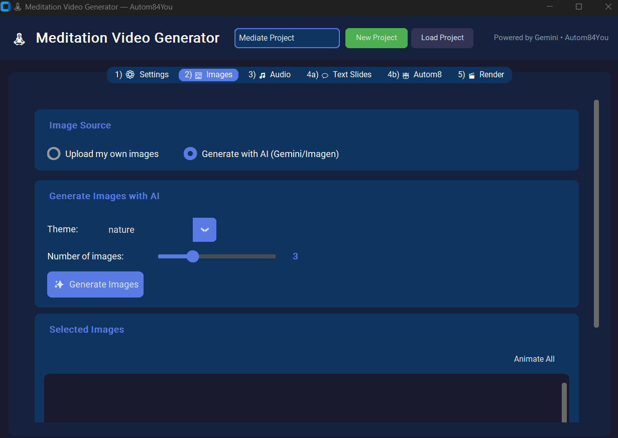 Meditation Video Generator - Desktop AI Pipeline